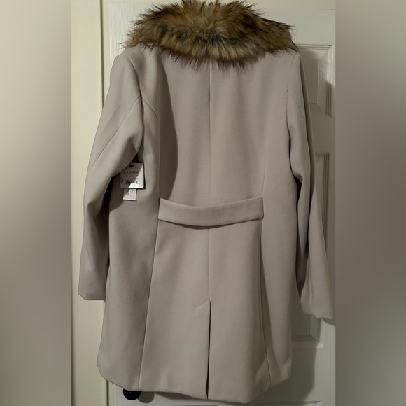 NWT Liz Claiborne XL Pea Coat/Fur Collar  NWT - Picture 8 of 10